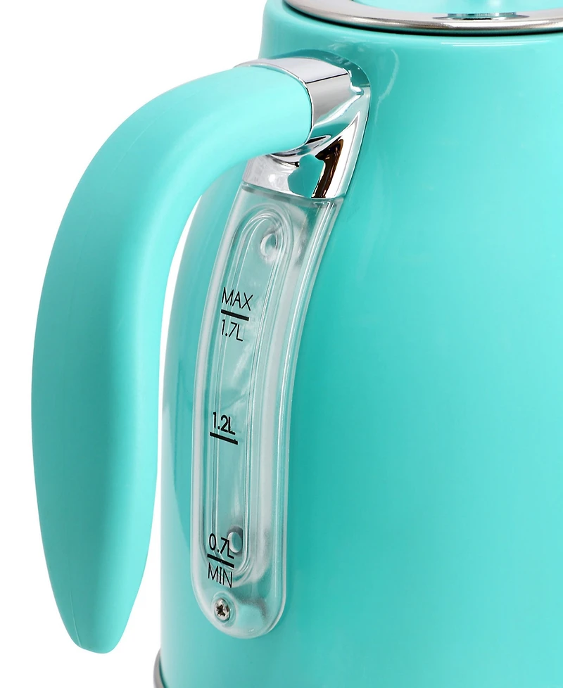 MegaChef 1.7 Quart Electric Kettle and 2 Slice Toaster Combo