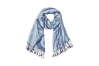 Olsen Stripe & Bubble Motif Scarf