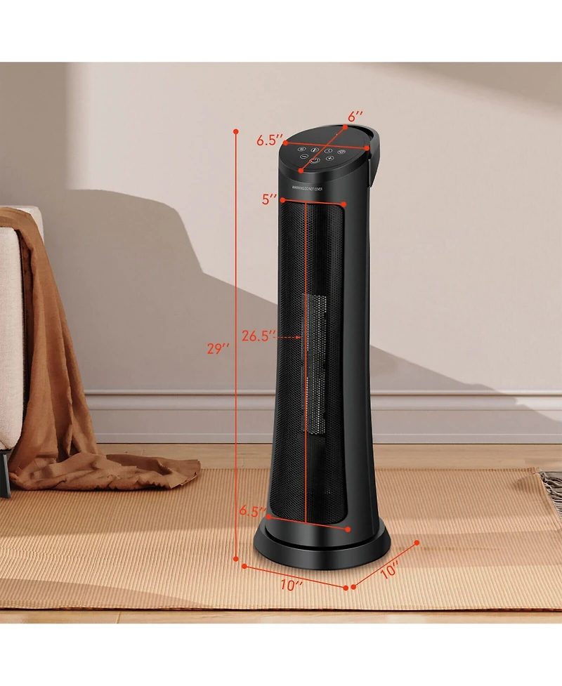 Gouun 1500W Ptc Fast Heating Space Heater with Remote Control