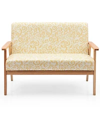 Gouun Modern Fabric Loveseat Sofa Couch Upholstered 2-Seat Armchair