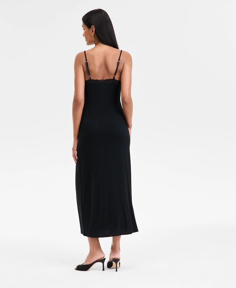 I.n.c. International Concepts Women's Lace-Trim Knit Nightgown, Exclusively at Macy's
