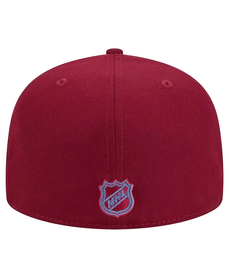 New Era Men's Burgundy Colorado Avalanche Core 59FIFTY Fitted Hat