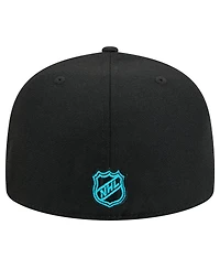 New Era Men's Black San Jose Sharks Core 59FIFTY Fitted Hat