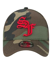 New Era Men's Camo San Francisco 49ers Mystic Camo A-Frame 9FORTY Adjustable Hat