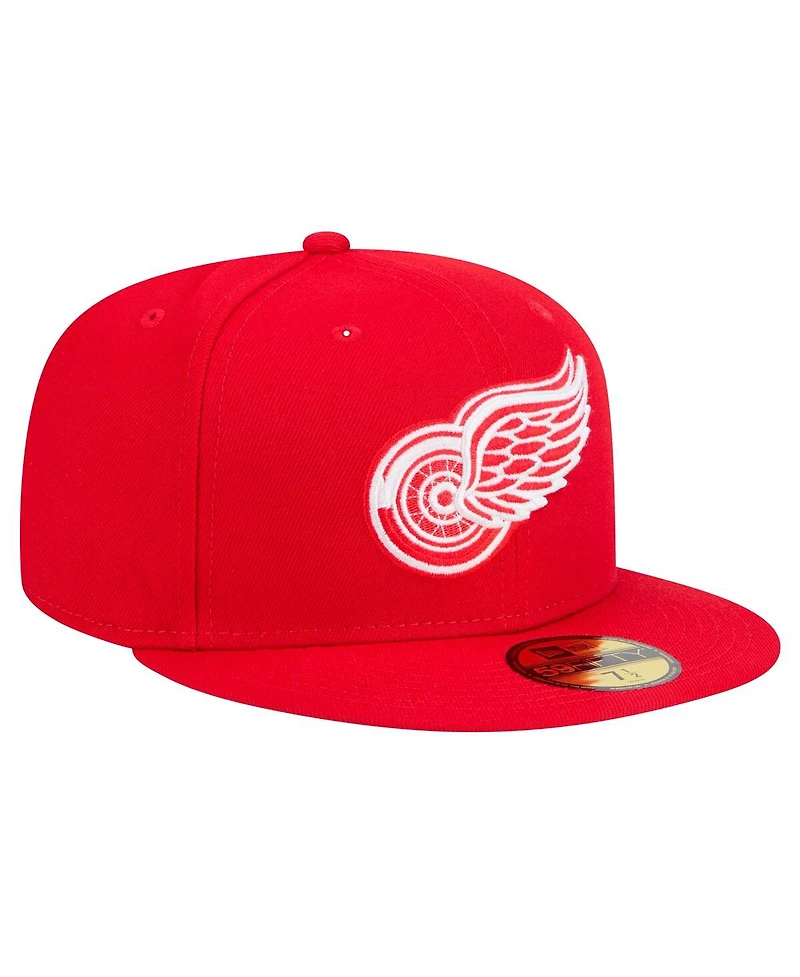 New Era Men's Red Detroit Wings Core 59FIFTY Fitted Hat