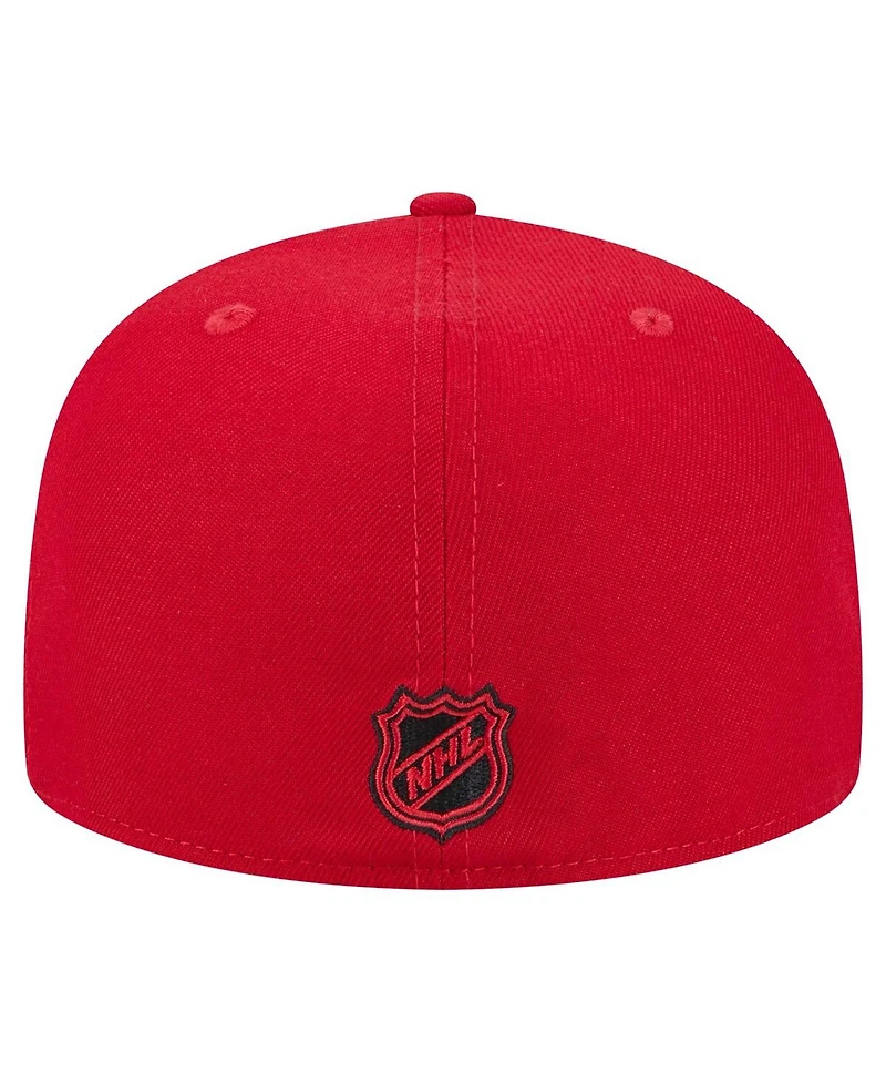 New Era Men's Red Chicago Blackhawks Core 59FIFTY Fitted Hat