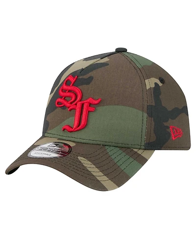 New Era Men's Camo San Francisco 49ers Mystic Camo A-Frame 9FORTY Adjustable Hat