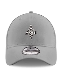 New Era Men's Gray Las Vegas Aces Primary Logo 9FORTY Adjustable Hat