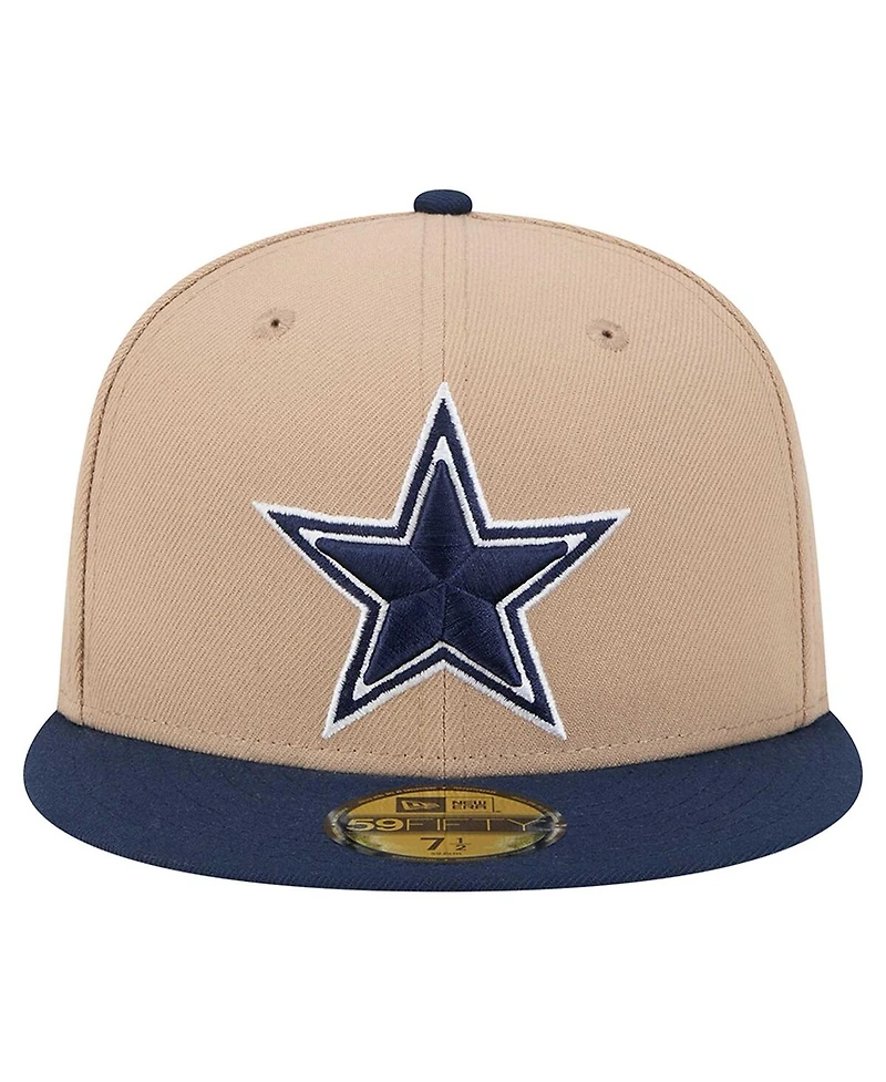 New Era Men's Tan Dallas Cowboys 59FIFTY Fitted Hat
