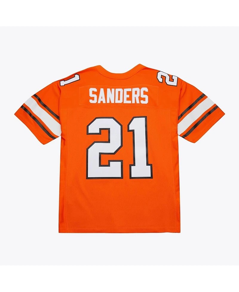 Mitchell & Ness Men's Barry Sanders Orange Oklahoma State Cowboys 1987 Replica Jersey