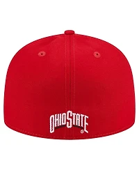 New Era Men's Scarlet Ohio State Buckeyes 59FIFTY Fitted Hat