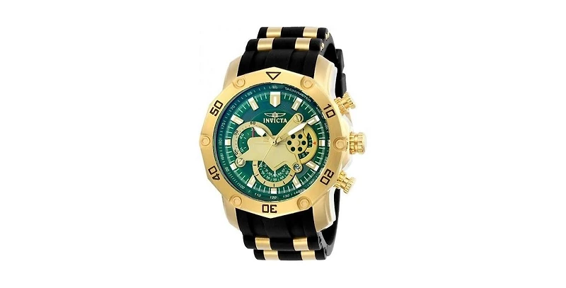 Invicta Men's 23425 Pro Diver Quartz Multifunction Green Dial Watch