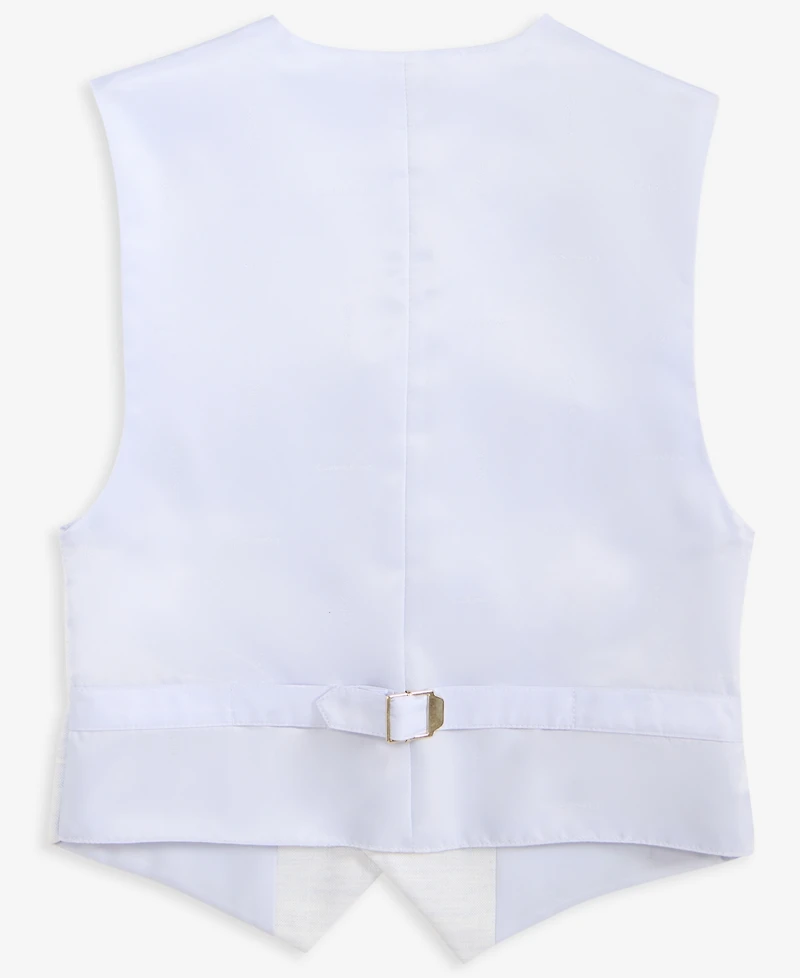 Calvin Klein Big Boys Slim Fit Stretch Ocean Sharkskin Suit Vest