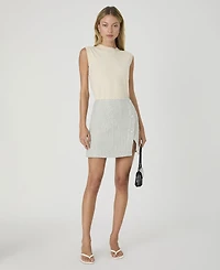 French Connection Women's Tweed Mini Skirt