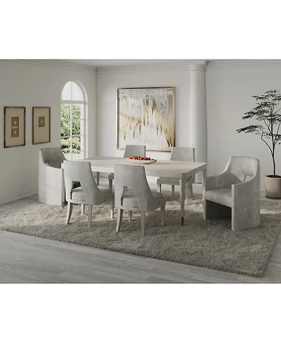 Mezzanine 7-Pc. Dining Set (Rectangular Table, 4 Side Chairs & 2 Arm Chairs)