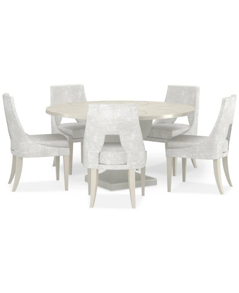 Mezzanine 6-Pc. Dining Set (Round Table & 5 Side Chairs)
