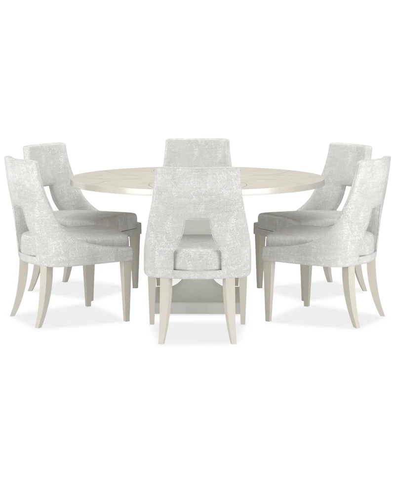 Mezzanine 7-Pc. Dining Set (Round Table & 6 Side Chairs)