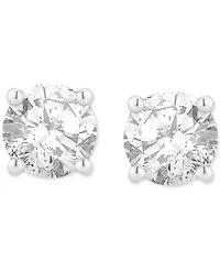 Gia Certified Diamond Stud Earrings (1/2 ct. t.w.) in 14k White Gold