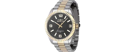 Invicta Men's 47453 Specialty Quartz 3 Hand Black Dial Watch