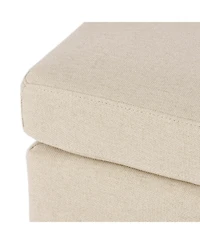 The Pop Home Contemporary Upholstered Ottoman, Footrest & Accent Furniture for Living Room, Bedroom Office-The