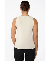 Jennie Liu Women's 100% Cashmere Tank Tops Sleeveless Crewneck Sweater Vest