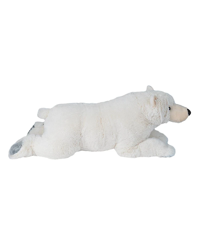 Wild Republic Cuddlekins Jumbo Polar Bear Stuffed Animal, 30 Inches