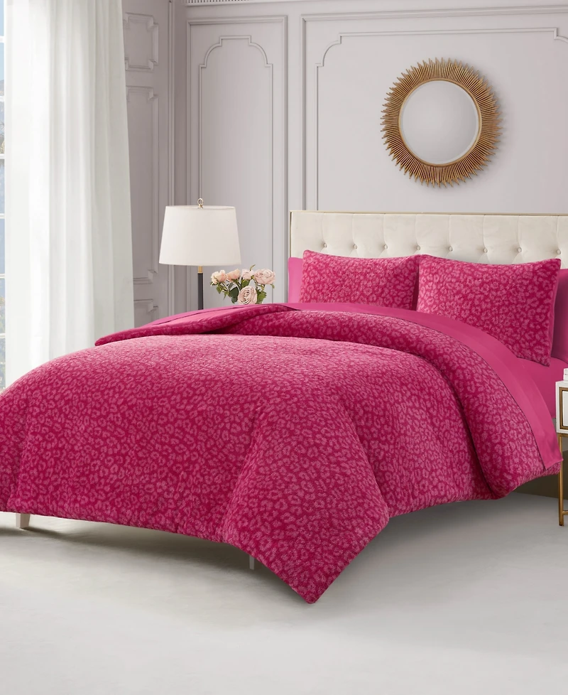 Juicy Couture Cheetah Feathered 2-Pc. Comforter Set, Twin/Twin Xl