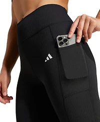 Adidas Women's Optime Rib 7/8 Length Training Leggings