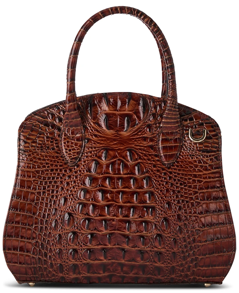 Brahmin Rosetta Melbourne Medium Leather Satchel Bag