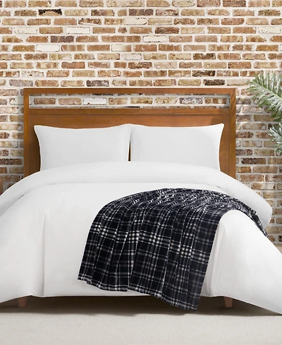 Lucky Brand Camper Plaid Cozy Plush Throw, 50" x 70"