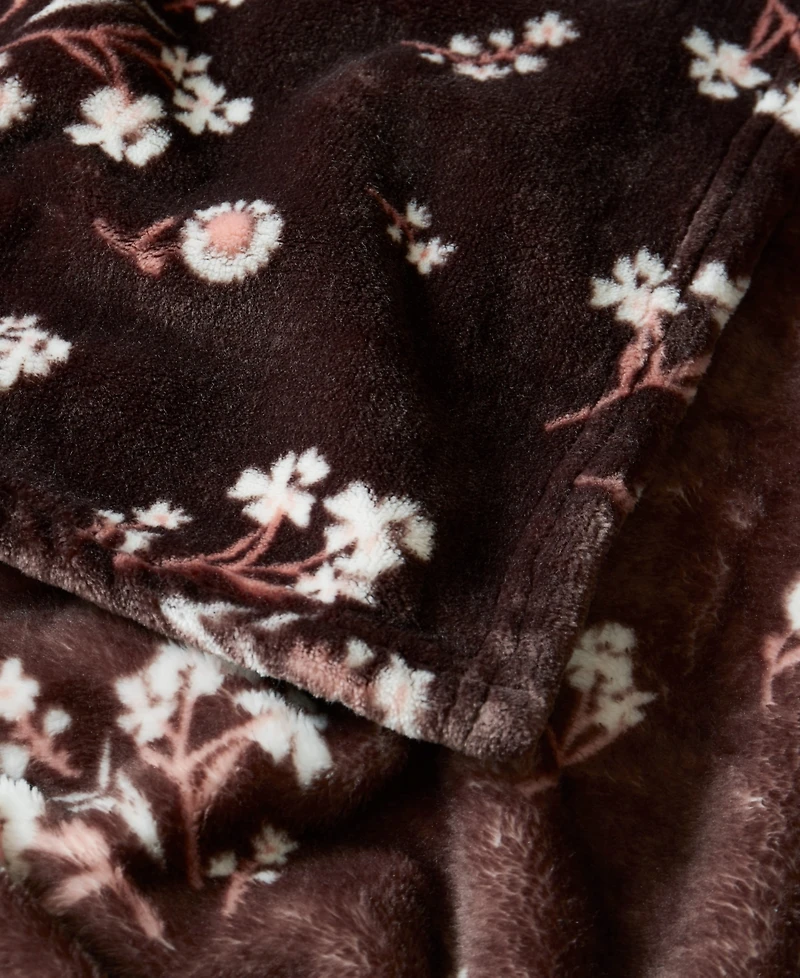 Lucky Brand Daisy Floral Cozy Plush Blanket, Full/Queen
