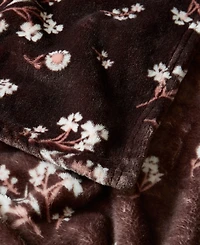 Lucky Brand Daisy Floral Cozy Plush Blanket, Full/Queen
