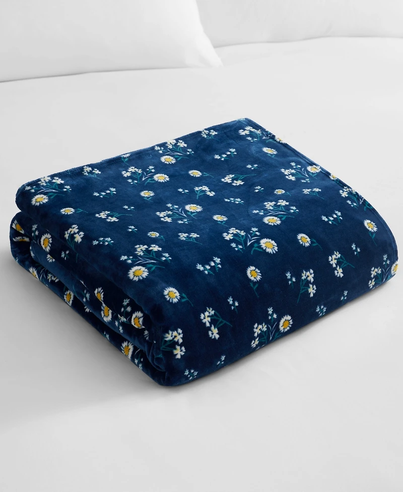 Lucky Brand Daisy Floral Cozy Plush Blanket, Twin/Twin Xl