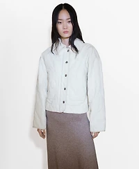 Mango Women's Quilted Corduroy Jacket