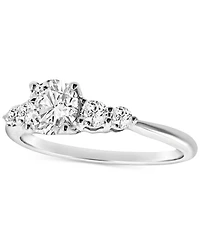 Diamond Five Stone Graduated Engagement Ring (1 ct. t.w.) in 14k White Gold