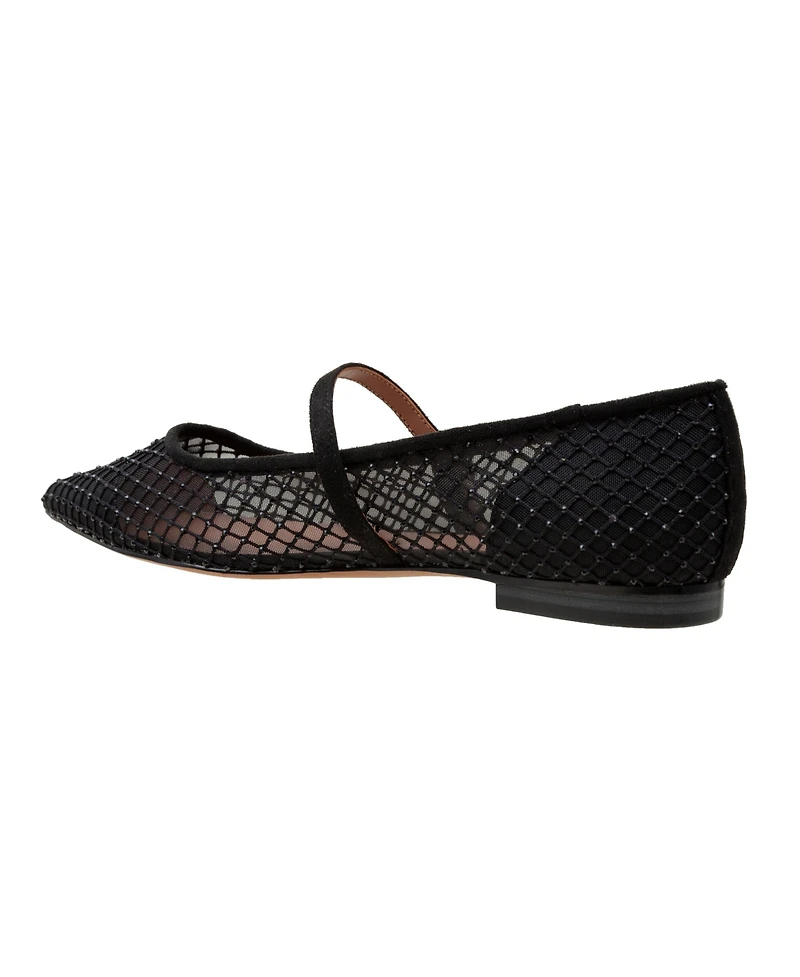 Linea Paolo Nadeen Fishnet Mary Jane Flats