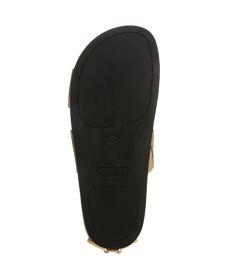 Franco Sarto Women's Britt Open Toe Slide Sandals