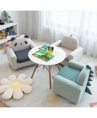 Gouun Kids Sofa with Armrest and Thick Cushion