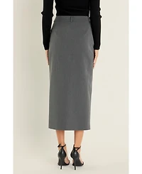endless rose Women's Front Slit Maxi Skirt