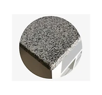 Kings Brand Furniture White With Marble Finish Buffet Display Console Table With Wine Storage