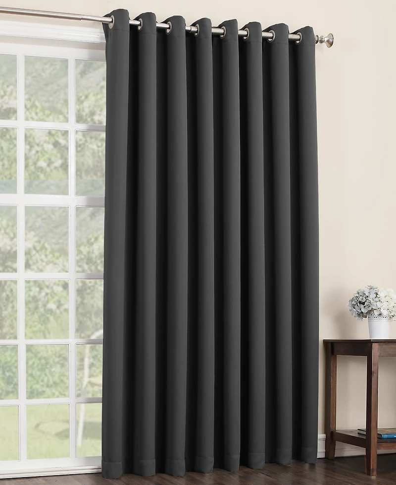 Preston Extra-Wide Blackout Grommet Sliding Patio Door Curtain Panel