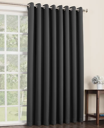 Preston Extra-Wide Blackout Grommet Sliding Patio Door Curtain Panel