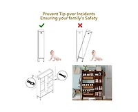 gaomon Shoe Cabinet, Free Standing Shoe Storage Cabinet with 3 Flip Drawers and Adjustable Side Cabinet, Rattan Wooden Shoe Rack