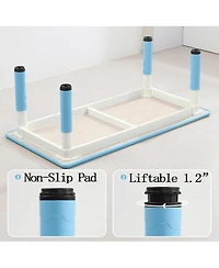 gaomon Kids Table and Chairs Set, Toddler Height Adjustable Desk With Graffiti Desktop, Arts & Crafts Seats, Non-Slip Legs, Max 300lbs