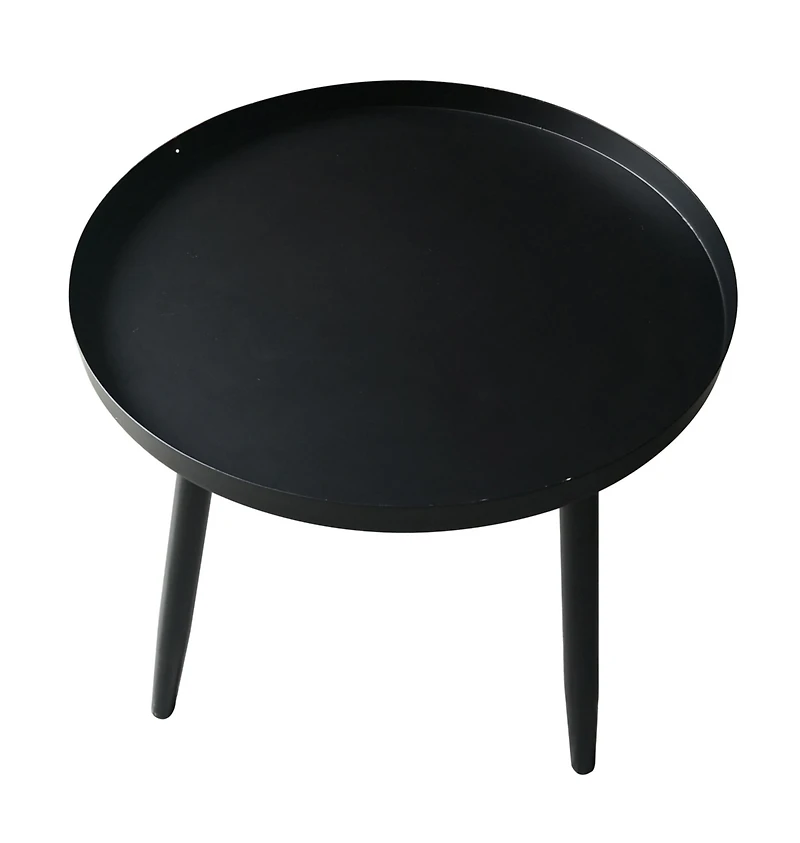 Kings Brand Furniture Round Metal Side End Table, Nightstand Accent Pedestal Plant Stand for Bedroom Living Room