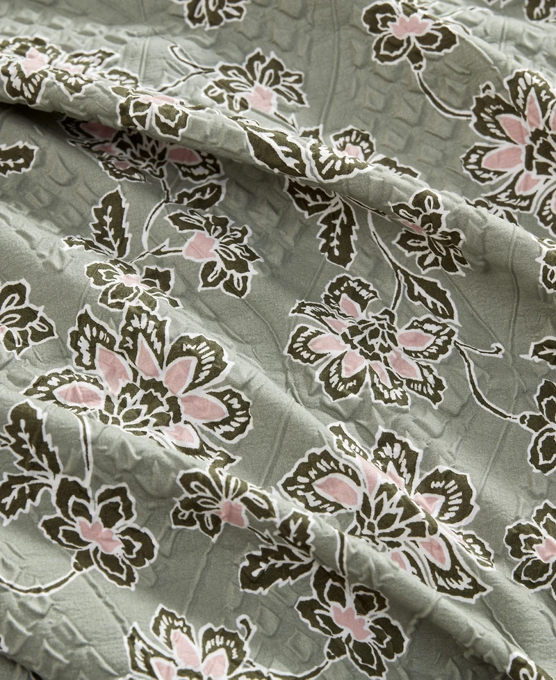 Jessica Simpson Botanical Embossed 3-Pc. Duvet Cover Set, Full/Queen