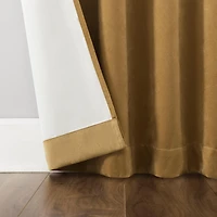Amherst Velvet Noise Reducing Thermal Extreme 100% Blackout Back Tab Curtain Panel