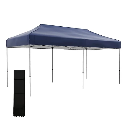 Outsunny 10' x 20' Pop Up Canopy Tent, Height Adjustable