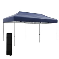 Outsunny 10' x 20' Pop Up Canopy Tent, Height Adjustable