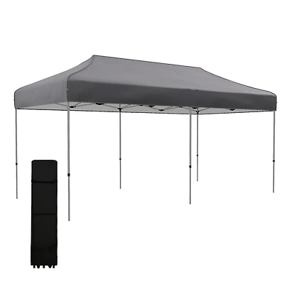 Outsunny 10' x 20' Pop Up Canopy Tent, Height Adjustable